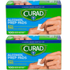 Curad Alcohol Prep Pads Individually Sealed 100 Each (2 Pack)
