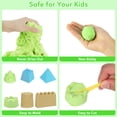 thumbnail image 5 of DSstyles Kids Toy Sand Set - 3 Pound Space Sand, 3 Colors, Sand Modeling Tool, Construction Truck, Collapsible Sandbox & Storage Box, 32 Piece Sandbox Playset, For Boys & Girls 6 Years And Up, 5 of 6