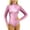 Pink, variant on Women's Sleeveless Shiny Metallic Leotard Sparkly Turtleneck Bodysuit,S Green
