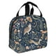 thumbnail image 2 of Easygdp Retro Forest Animals Bolsa Térmica Premium - Tela Oxford Impermeable, Gran Capacidad, Bolsillo Frontal, Unisex para Trabajo, Escuela, Actividades al Aire Libre y Picnics, 2 of 8