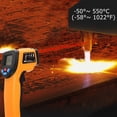 thumbnail image 4 of Cheers.US Infrared Thermometer, Non-Contact Digital Laser Temperature Gun -58°F to 1022°F (-50°C to 550°C) with LCD Display, 4 of 7
