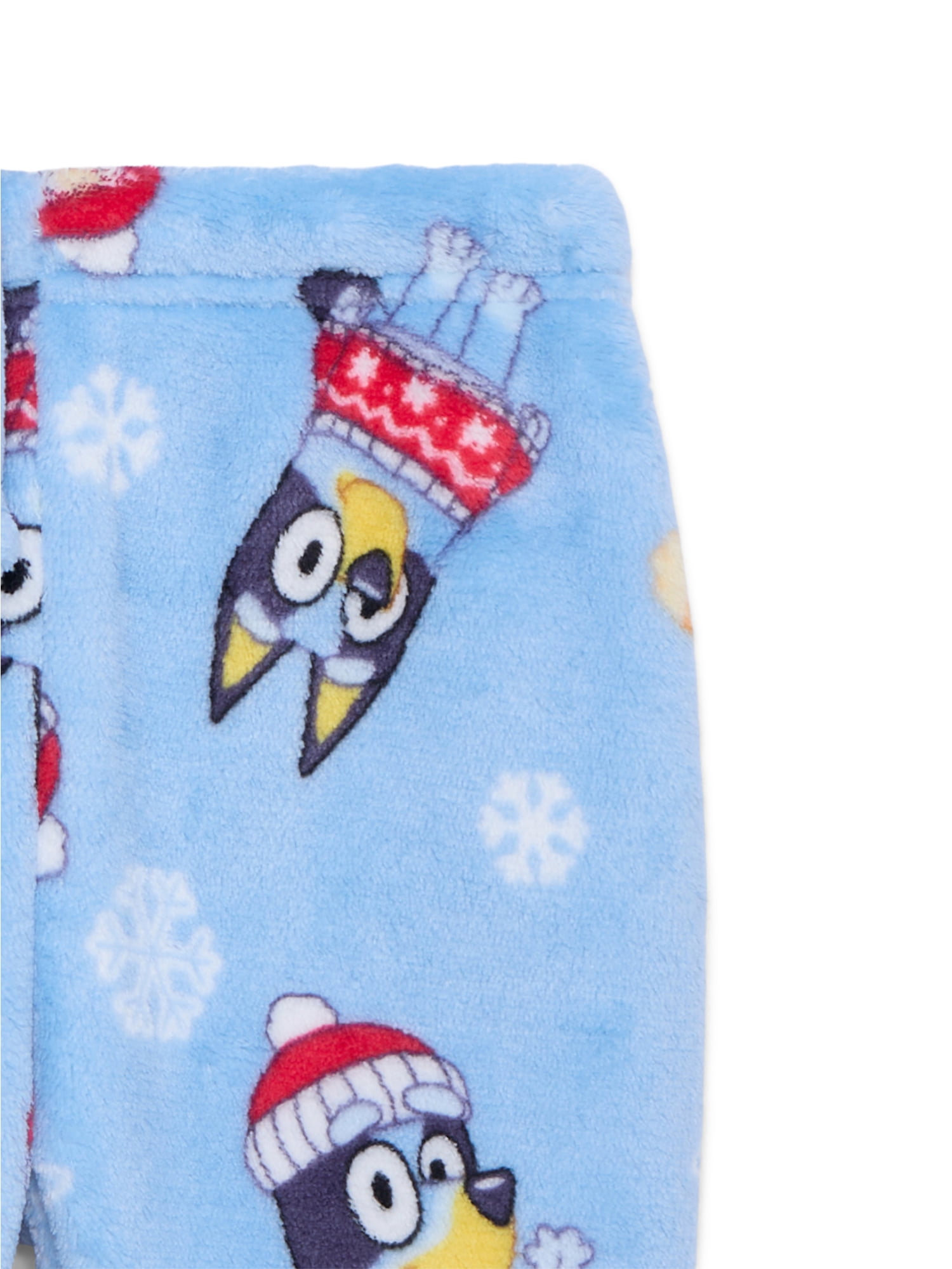Christmas Bluey Unisex Baby Print Plush Top and Pants Set, 2-Piece, Sizes Newborn-24M