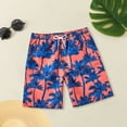 thumbnail image 3 of Xudanell Boys Swim Trunks Swim Shorts Print Colorful Sport Short Trendy Surfing Shorts Adjustable Waistband Swim Shorts, 3 of 5