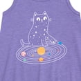 thumbnail image 2 of Instant Message - Cat Solar System - Toddler & Youth Girls A-line Dress, 2 of 5