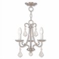 thumbnail image 2 of Livex Lighting 40873-91 Daphne Mini Lustre en Nickel Brossé Léger, 2 of 4