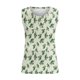 thumbnail image 4 of Gibobby Verano Mujer sin mangas Floral impreso botón de talla grande camisetas sin mangas suelta cuello redondo chaleco camisetas túnicas camiseta(Verde,XG), 4 of 5