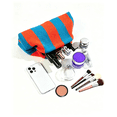 thumbnail image 2 of WANDF Clutch Purse for Women,Woven Dumpling Bag for Ladies,Knit Evening Bags Handbags (Blue Orange Striped), 2 of 8