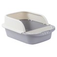 thumbnail image 2 of Cat Litter Tray,Cat Litter Box Tray with Added Frame Durable,Cat Potty Kitten Toilet Tray Pet Shovel,Kitten Toilette Sand Container Anti Splashing,Portable Cats Supplies Small Gray and Green Fernando Bandeja de arena para gatos, 2 of 8
