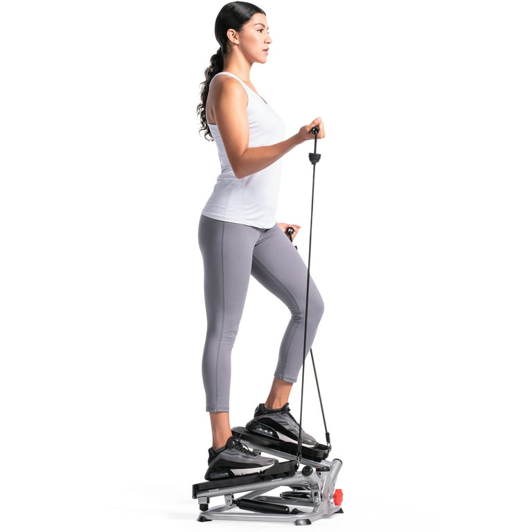 Sunny Health & Fitness Mini Stair Stepper with Resistance Bands
