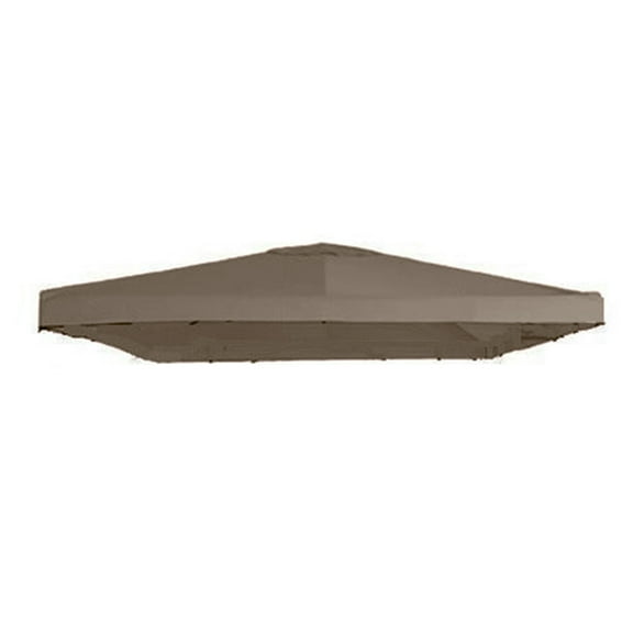 Garden Winds Universal Single-Tiered Replacement Gazebo Canopy Top, Nutmeg, RipLock 350