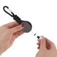 thumbnail image 2 of MesaSe 2Pcs Key Chains With Carabiner 60cm Extendable Steel Wire Multifunctional Extendible ID Holder Outdoor Anti-lost Retractable Keychain, 2 of 6
