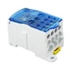 thumbnail image 5 of Caja de conexiones de bloque de terminales para riel DIN, caja de distribución de energía unipolar de 690 V y 250 A, color azul, 5 of 12