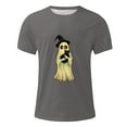 thumbnail image 4 of Handshe Men's Halloween Graphic Short Sleeve Round Neck T-Shirt - Trendy Blouse, 4 of 5