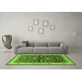 thumbnail image 3 of Ahgly Company Indoor Square Oriental Green Industrial Area Rugs, 5' Square, 3 of 4