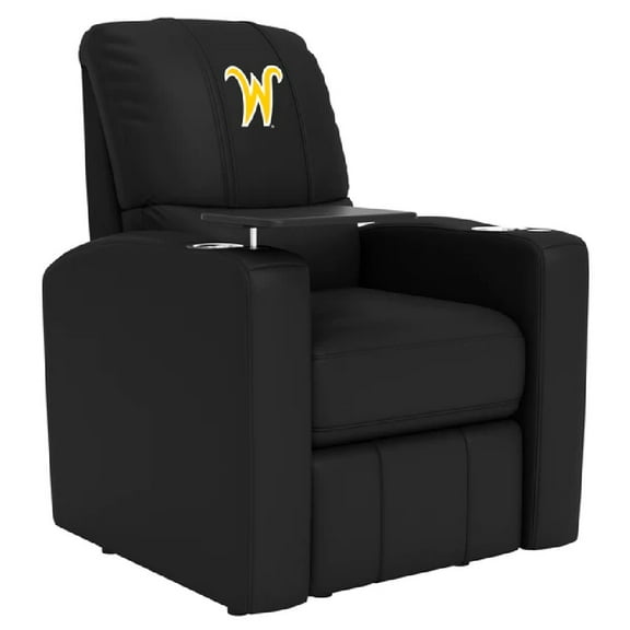 DreamSeat Black Stealth Power Recliner with Embroidered Wichita State Secondary Logo