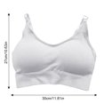 thumbnail image 4 of Sonducket Sujetador deportivo sin costuras para mujer, Top deportivo Push Up para fitness, Sujetador deportivo con relleno en la espalda en U, Sujetador de Ropa interior Blanco Sonducket AP000316-01, 4 of 6