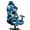 Abstract Geometric Blue, variant on Xixirimido Gaming Chair Covers Only, Stretch Computer Chair Cover Breathable Gaming Chair Seat Cover with 2Pcs Armrest Slipcovers, Forest Camo Bear