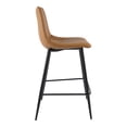 thumbnail image 4 of Moe's Home Collection Alibi Counter Stool Tan - Set Of Two Vegan Leather, 4 of 8