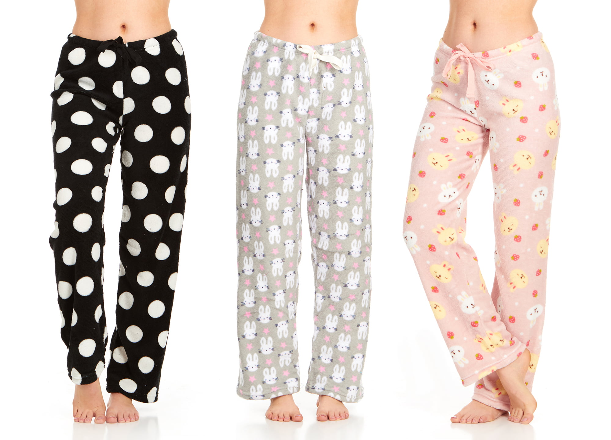 Agana Womens Soft Fluffy Fuzzy Pajama Pants Casual Sleep Lounge Pants