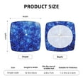 thumbnail image 6 of Gaeub Blurred Star Snow Christmas Square Chair Seat Covers, Stretch Fitted Printed Chair Seat Cushion Cover for Kitchen, Office - One Size, 6 of 9