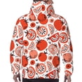 thumbnail image 3 of Bingfone Hand Drawn Tomatoes Men's Drawstring Hoodie Long Sleeve Pocket Sweatshirts-X-Large, 3 of 6