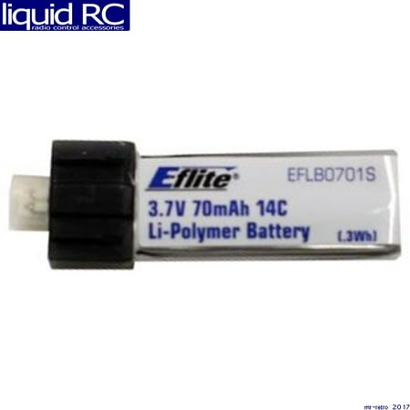 e-Flite B0701S 70mah 1s 3.7v 14c Lipo Battery