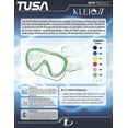thumbnail image 2 of TUSA Kleio II Small, Single Lens Panoramic View Mask (Yellow), 2 of 3