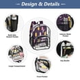 thumbnail image 5 of PVC Transparent Backpacks Clear Backpack for Travel and Outings Pink and Yellow Popsicle Pattern, 5 of 7
