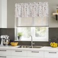 thumbnail image 5 of Flowers Birds Valances for Windows, Decorative Rod Pocket Window Valance Curtains, Spring Botanical Floral Tree Branches Short Curtain Drapes for Kitchen/Bathroom/Living Room, 2 Panels, 42" W x 12" L, 5 of 8