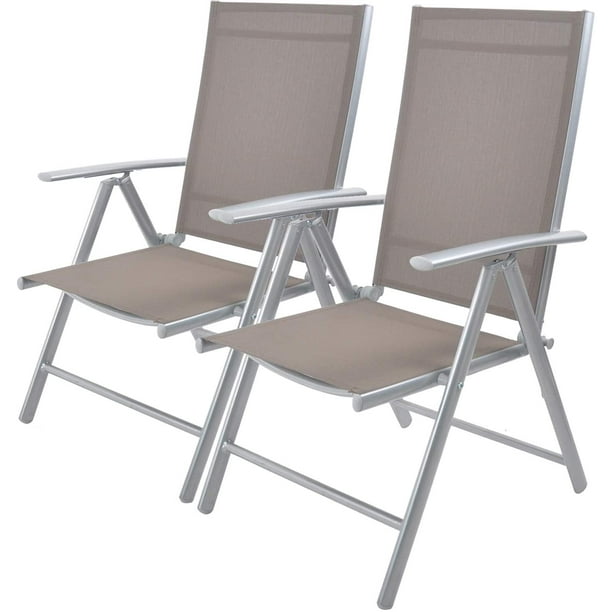 Livebest Set Of 2 Folding Sling Back Chairs Patio Adjustable Reclining Sy Aluminum Frame With Armrest Chair Zero Gravity Indoor Outdoor Garden Pool Bench Gary Com Livebest Set Of 2 Folding Sling Back, Gary Pools Patio Furniture