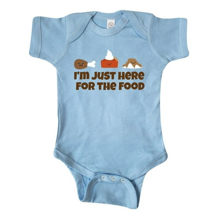 

Inktastic Thanksgiving Here for The Food Gift Baby Boy or Baby Girl Bodysuit