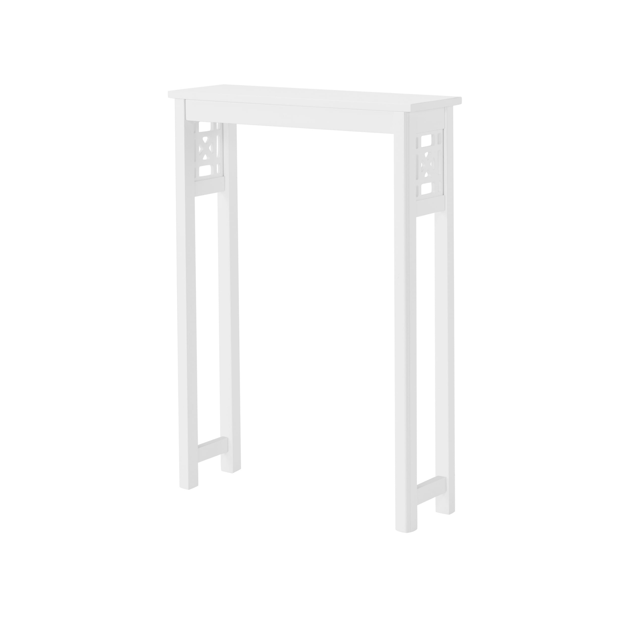 Alaterre Furniture Derby Over Toilet Storage Shelf, 27 in. W x 37 in. H, White, Space-Saving Bathroom Organizer with Fixed Shelf and Open Gridwork Design