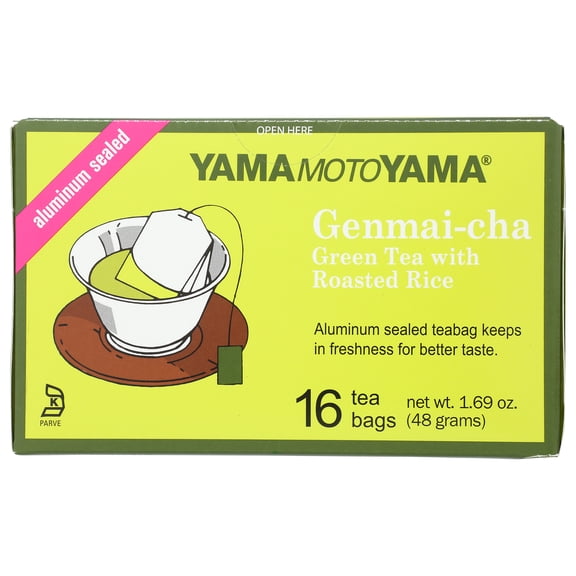 Yamamotoyama Genmai-Cha Green Tea with Roasted Brown Rice 16 Bags