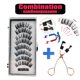 thumbnail image 1 of pares de pestañas magnéticas naturales 3D, con 5 pestañas magnéticas hechas a mano, pestañas postizas magnéticas reutilizables, compatible con envío directo Deng Xun unisex, 1 of 2