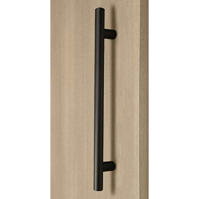 Strongar Pro-Line Series : Poignée à Tirer Style Échelle - Dos à Dos, Finition Noir Mat Enduit de Poudre, Acier Inoxydable de Qualité Commerciale 316 / Longueur Totale de Poignée 36 Pouces