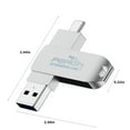thumbnail image 3 of NARABB Flash Drive 64GB USB Type C Both 2.1 Tech - 2 In 1 Drive Memory Stick High Speed Read And Write For Android Smartphone Computer, 3 of 6