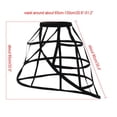 thumbnail image 2 of BPURB Women's Crinoline Wedding Skirt Underskirt 3 Hoop Cage Skirt One Size, 2 of 5