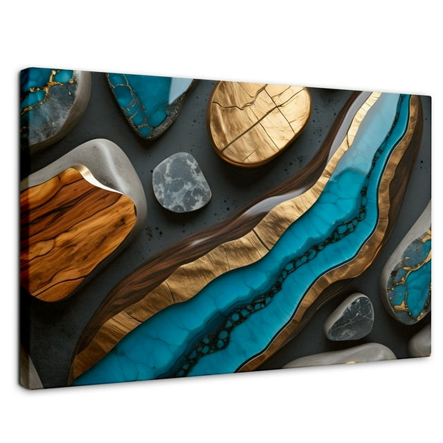 Cuadro Decorativo Canvas Abstracto Canvas Revolution 90x60