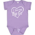 thumbnail image 3 of Inktastic I Love My Big Sis in White Chalk Heart Boys or Girls Baby Bodysuit, 3 of 5