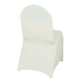 thumbnail image 5 of Efavormart Ivory Madrid Spandex Banquet Chair Covers, Premium Fitted Chair Covers, 5 of 11