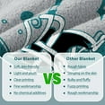 thumbnail image 6 of Football Blanket Personalized Gifts for Mens Womens Boys Team Color Throw Blanket Soft Lightweight Flannel Blanket Decor for Sofa Bed 80"x60", 6 of 6