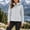 Gray, variant on Women's Hooded Softshell Jacket, Full Zip Drawstring Windproof Outerwear with Multi Zipper Pockets for Outdoor Hiking Camping Black S