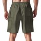 thumbnail image 3 of pstuiky Pantalones cortos para hombre, Pantalones cortos versátiles de color sólido con múltiples bolsillos y cintura elástica con cordón para hombre Pantalones cortos de entrenamiento, 3 of 6