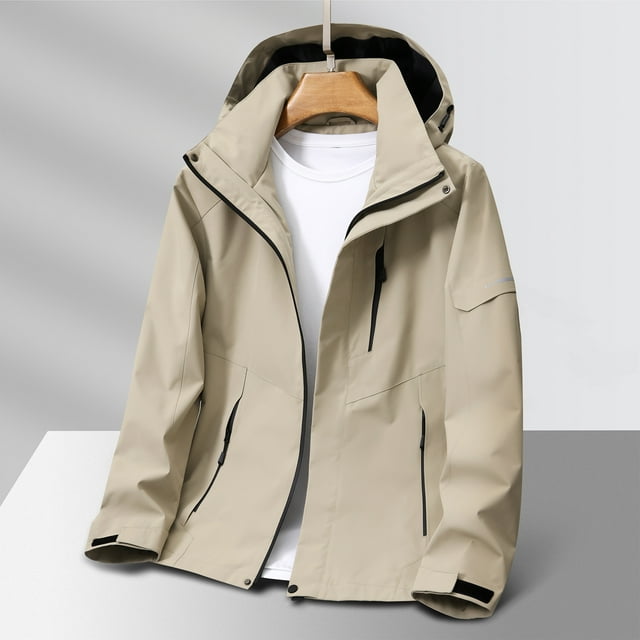 Veste d'Alpinisme pour Homme pour Aventures en Plein Air, Manteau d'Hiver Chaud avec Conception Durable et Résistante à l'Usure, Fermeture Éclair et Rangement à Multiples Poches, Manches Longues Tenue Décontractée