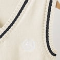 thumbnail image 5 of Coerni Boys Girls School Uniform Sweater Vest V Neck Soft Comfy Pullover Trendy Knitted Waistcoat Vest Preppy Uniform Sweater, 5 of 8