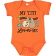 thumbnail image 3 of Inktastic My Titi Loves Me with Sloth and Hearts Boys or Girls Baby Bodysuit, 3 of 5