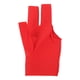 thumbnail image 3 of Guantes de billar con 3 dedos, guantes para taco, tiradores, taco de billar, guante deportivo para mano izquierda y derecha, color rojo, 3 of 12