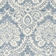 thumbnail image 6 of SAFAVIEH Blossom Travis Geometric Wool Area Rug, Blue/Ivory, 6' x 6' Round, 6 of 7
