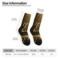 thumbnail image 2 of Haiem 2024 Happy New Year Pattern Crew Socks – Soft & Durable Moisture-wicking Socks, Stay-Up Fit for Business, Work, and Casual Wear Size 5-11, 2 of 6