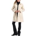 thumbnail image 2 of Abrigos de solapa Allegra K para mujer, abrigo de invierno de manga larga con botones y un solo pecho, color beige, 2 of 5
